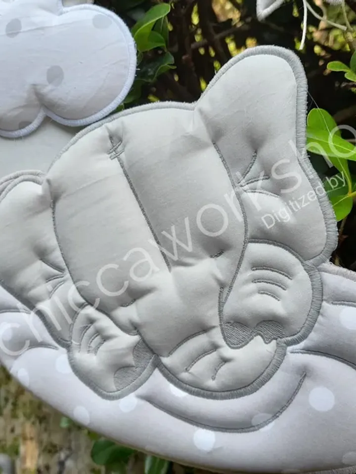 ITH Ghirlanda Elefante - Ricamo a macchina con tutorial