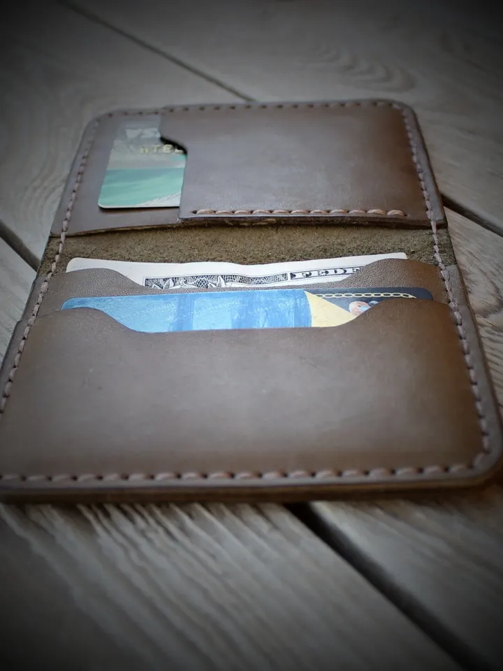 BF-leather pattern - simple bifold wallet. Download pattern PDF/SVG.