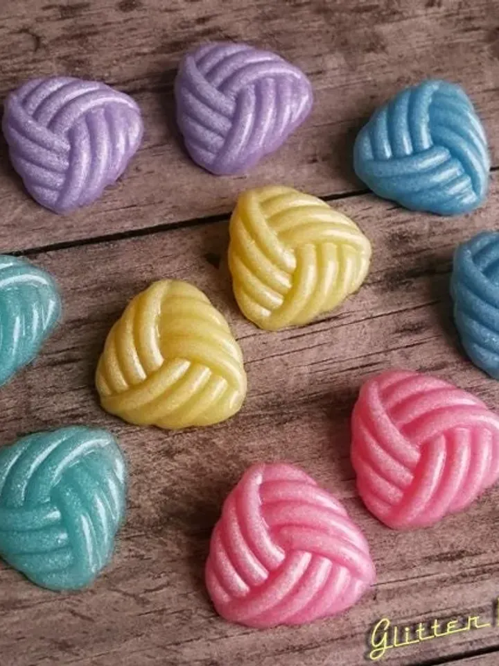 Pastel Whool - Earrings - Pastel Earrings - Retro 1950's Earrings - 50s Retro Jewelry - Vintage Inspired - Danish Pastel - Glitter Paradise®