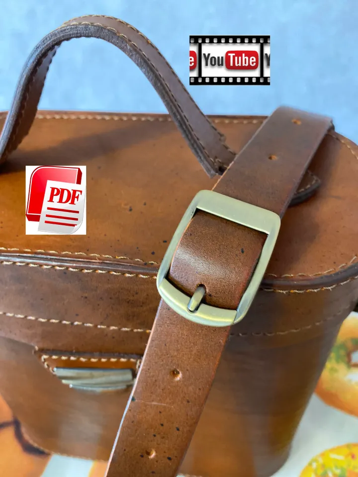Template leather bag - Pattern women's leather bag - Pattrern PDF - Digital woman's bag