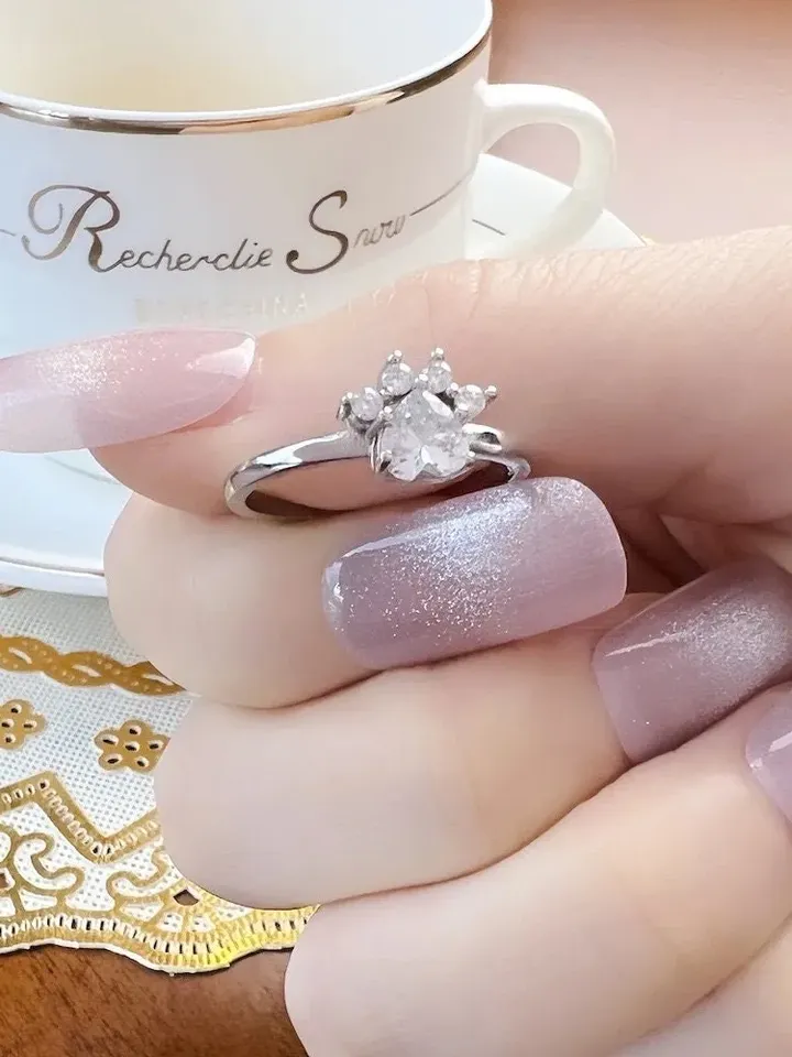 Sterling Silver Paw Ring, Dog Paw Ring, Cat Paw Ring, Pet Paw Ring, Paw Ring, Animal Lover Ring, Animal Rings, Pet Rings, Cat Dog Rings