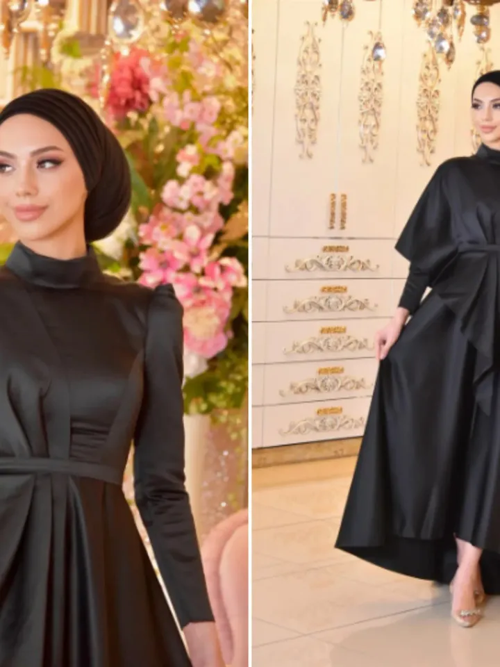 AHUNARE HIJAB - Wedding Dress, Muslim Evening Gown, Nikah, Islamic Wedding, Engagement, Bridesmaid
