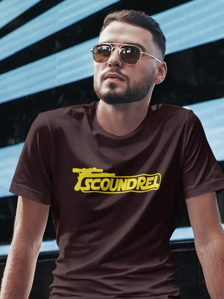 Scoundrel T-Shirt | Unisex Star Wars Parody Shirt, Men and Women Smuggler Shirt, Funny Star Wars Novelty Dad Tee, Space Exploration T