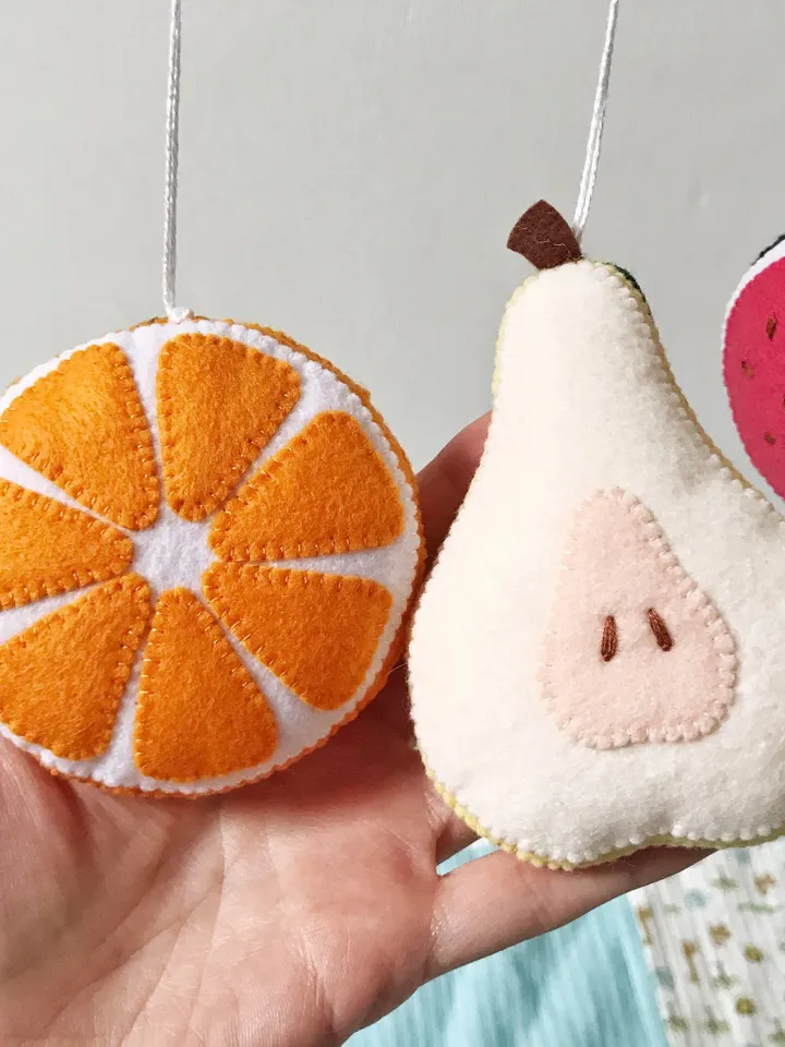 Baby gym hanging toys fruits, Felt baby gym toys, Wooden play gym toys, Activity gym toys