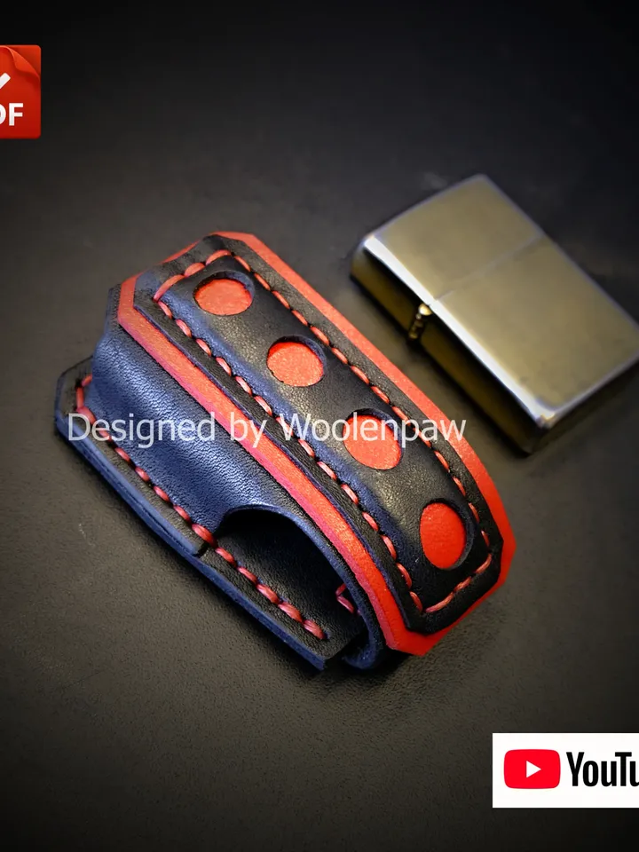 Zippo Case Sport - leather pattern. EDC22