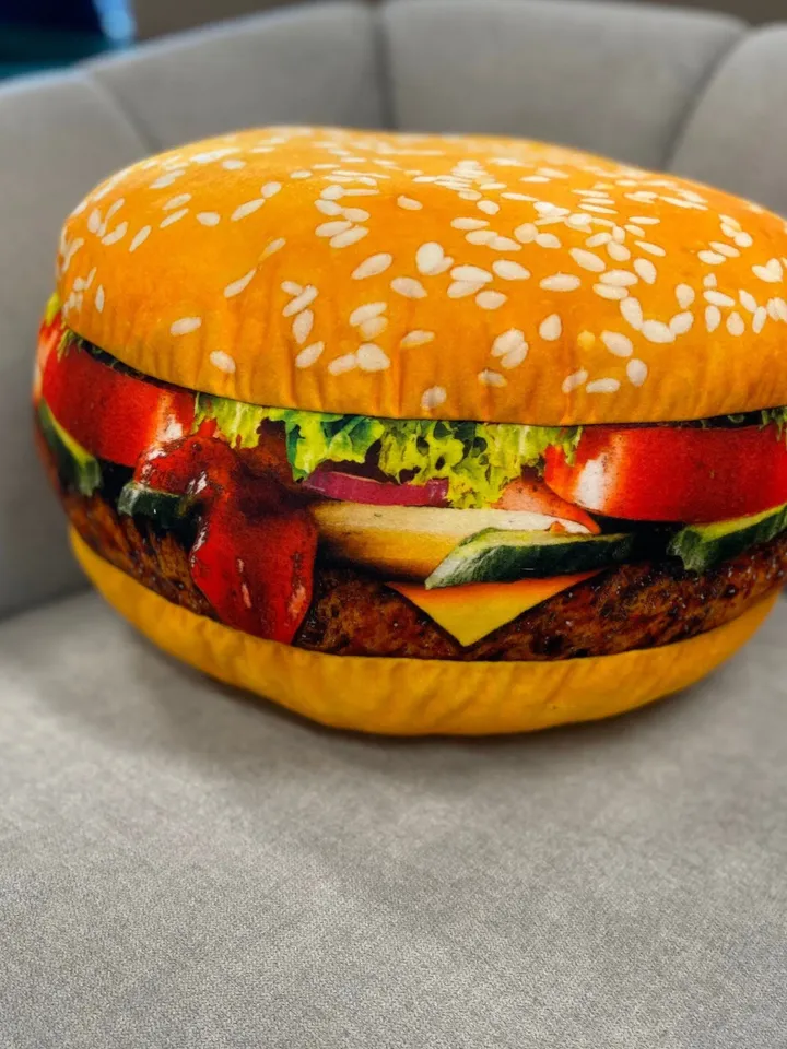 Burger Pillow / Burger / Hamburger / food Cushion / Cheeseburger pillow / Food Pillow / Food gift / Sandwich