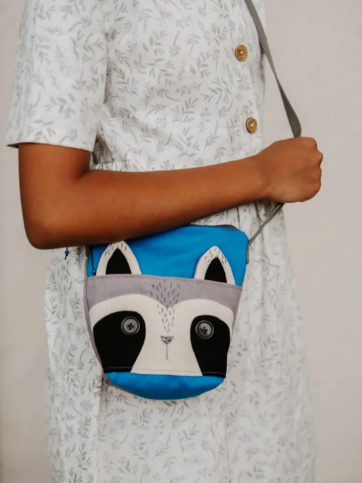 RACCOON CROSSBODY BAG gift for her, for girl, for mom and daughter Shipping from USA