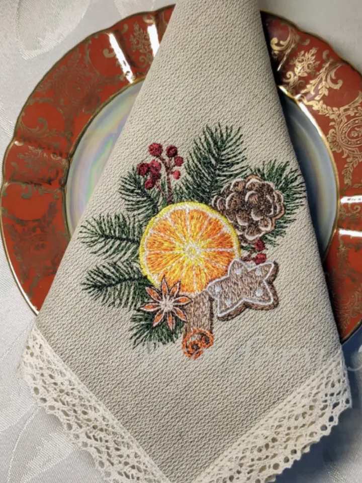 Christmas mood machine embroidery design