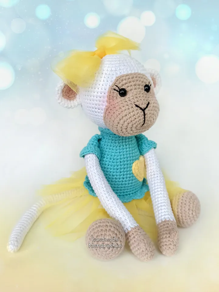 Stuffed toy monkeys boy and girl, Jungle animals, Crochet monkeys, Nursery decor