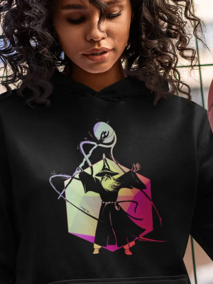 DnD Dice Wizard Hoodie | Unisex Lord of the Rings Sweatshirt, Middle-Earth Hoodie, Tolkien Shirt, Balrog Sweater, Tolkien Warm Pullover