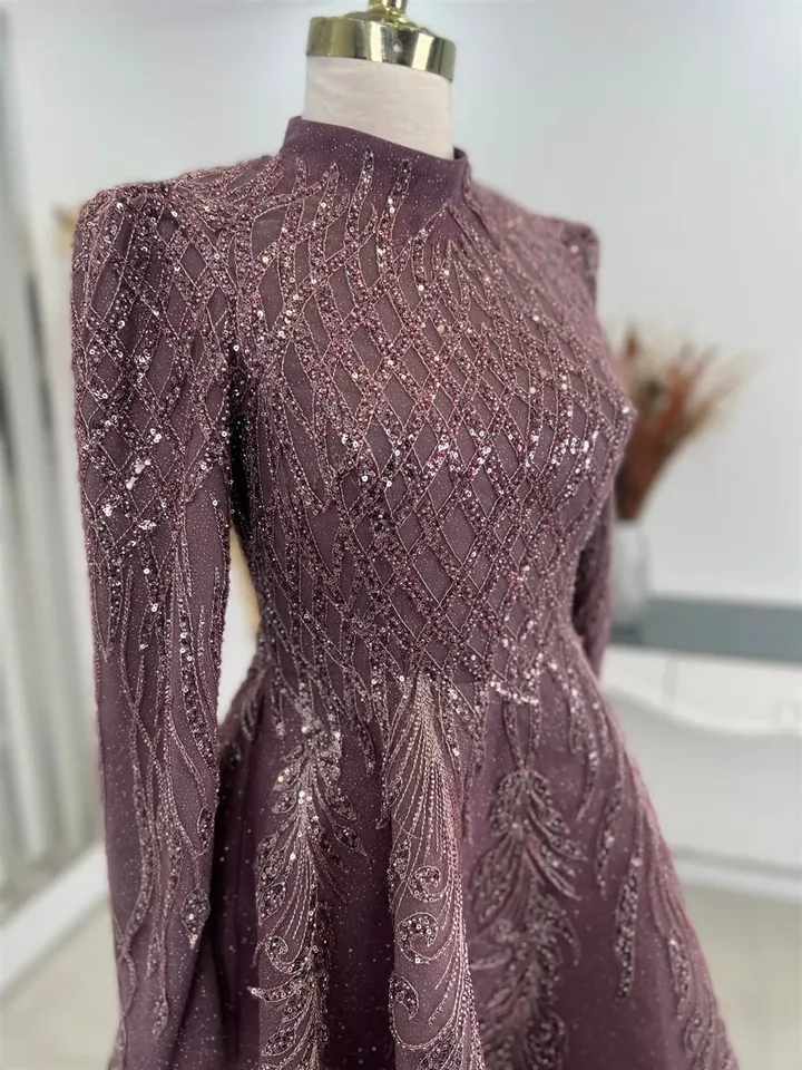 AHUNARE HIJAB - Wedding Dress, Muslim Evening Gown, Nikah, Islamic Wedding, Engagement, Bridesmaid