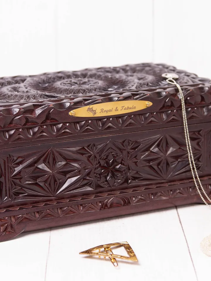 Carved Wood Jewelry Box Carved Jewelry Box Wood Carved Jewelry Box Wooden Jewlery Box Carved Wood Chest Hand Carved Wood Box