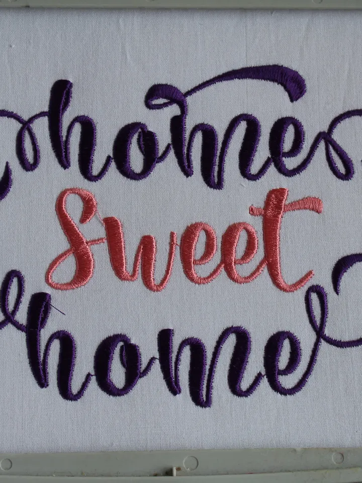 Home sweet Home Embroidery designs Lettering Embroidery File