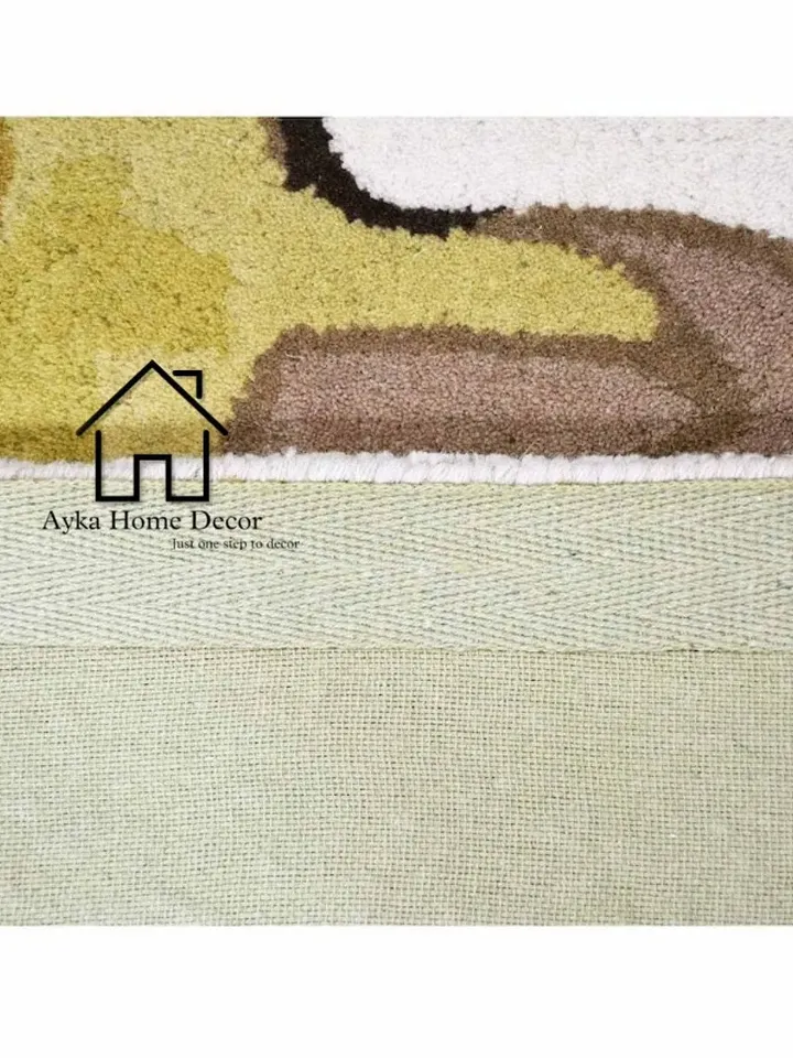 Ayka Flora HandMade Tufted 100% Fine wool Trending carpets and rugs for Living Room and for kids room / Flower Collection Rug / Christmas