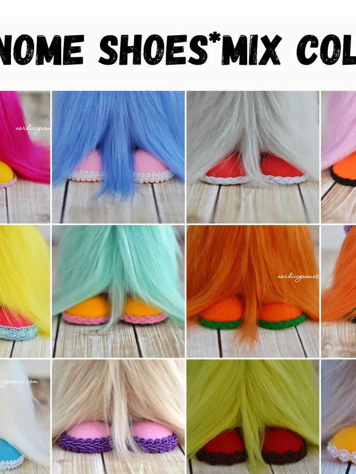 DIY Shoes for Gnome, PDF Gnome Patterns, Gnome Pattern, Norwegian Gnome, Pattern Gnome, nordic gnome pattern