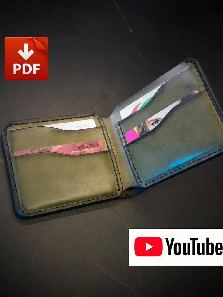Leather pattern wallet - "Boba Fett" BF19