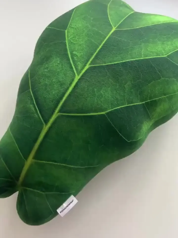 Fiddle Leaf Fig pillow / Ficus Lyrata pillow / ficus cushion / ficus lyrata cushion / plant pillow/ leaf shaped pillow / plant cushion