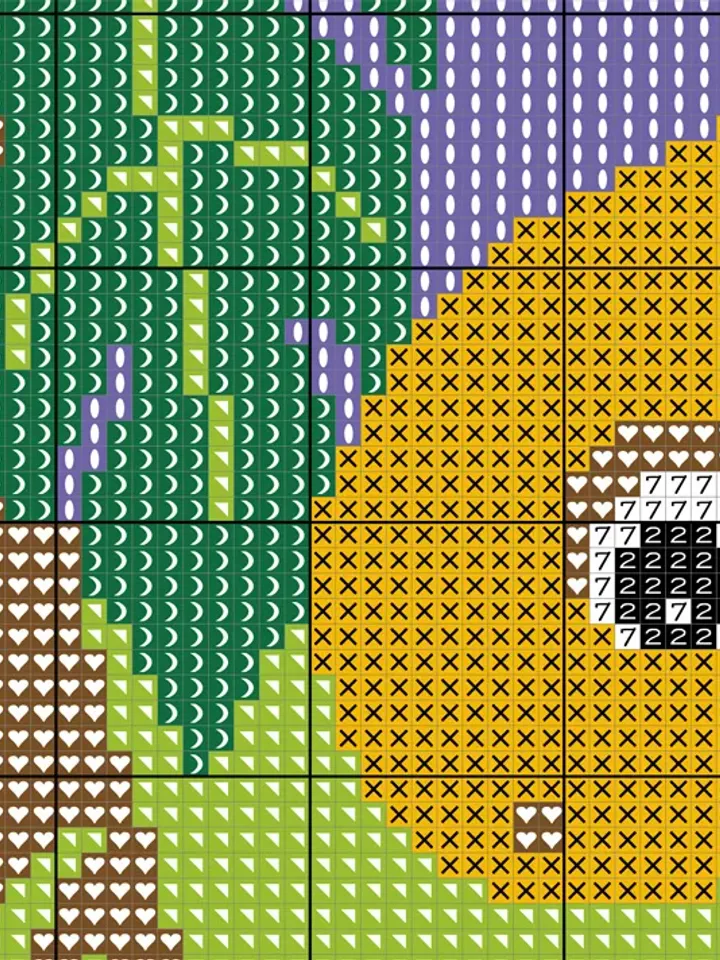 Little dinosaur cross stitch pattern. Cute Cross Stitch. Nursery Cross Stitch.