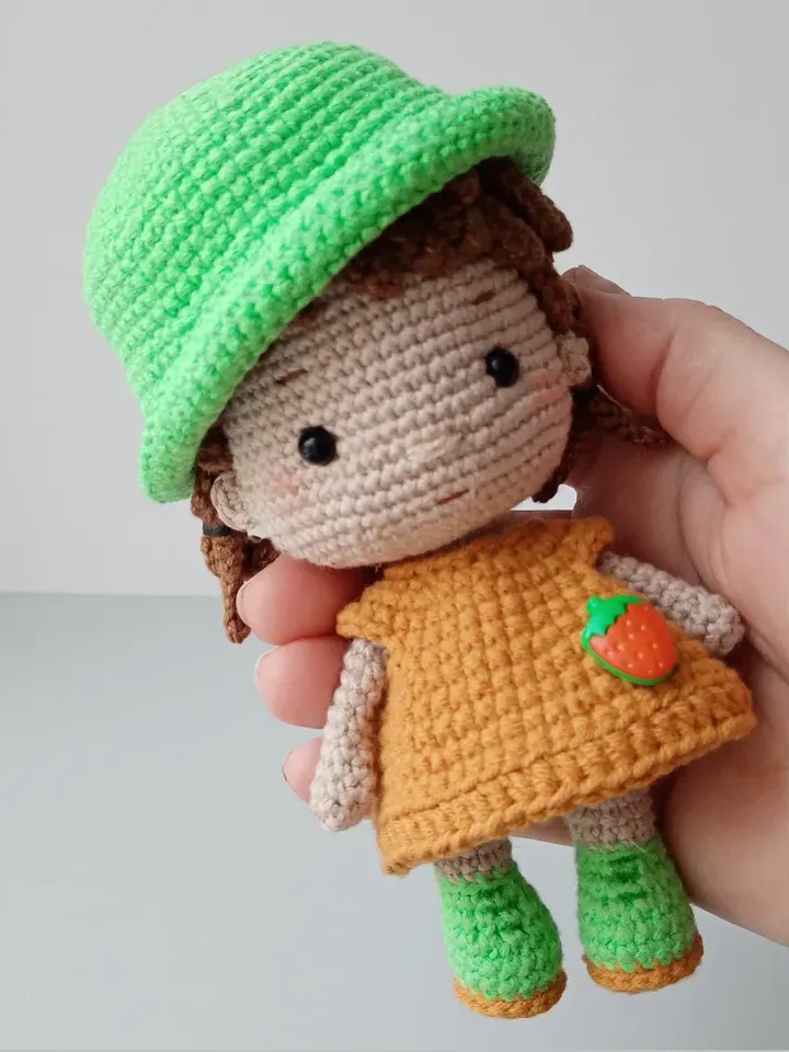 Crochet amigurumi doll, gift doll