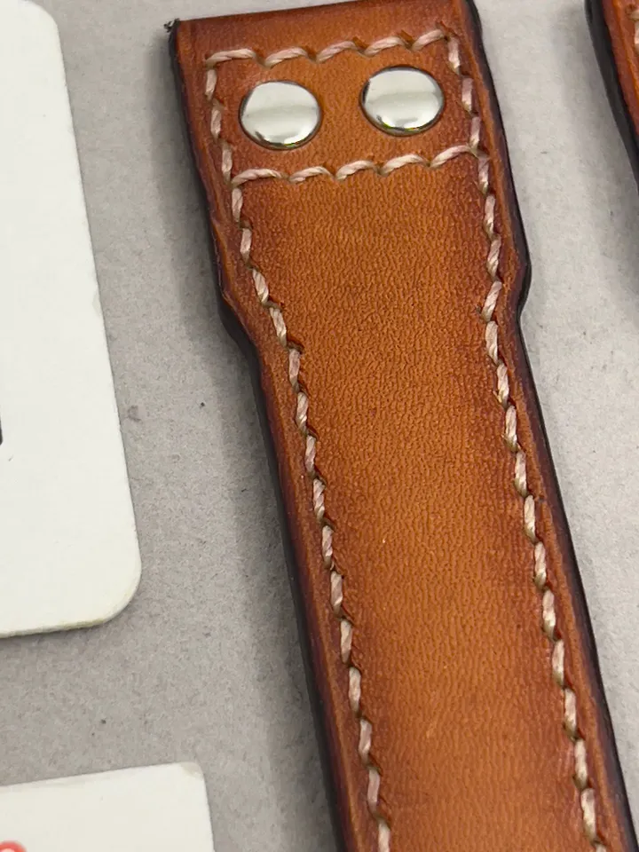 Pilot Leather Watch Strap, Aged Leather Watch Band 21mm, Mens Aviation Brown wrist Watch Band 22mm, Uhrenarmband aus Leder, Gift Ideas