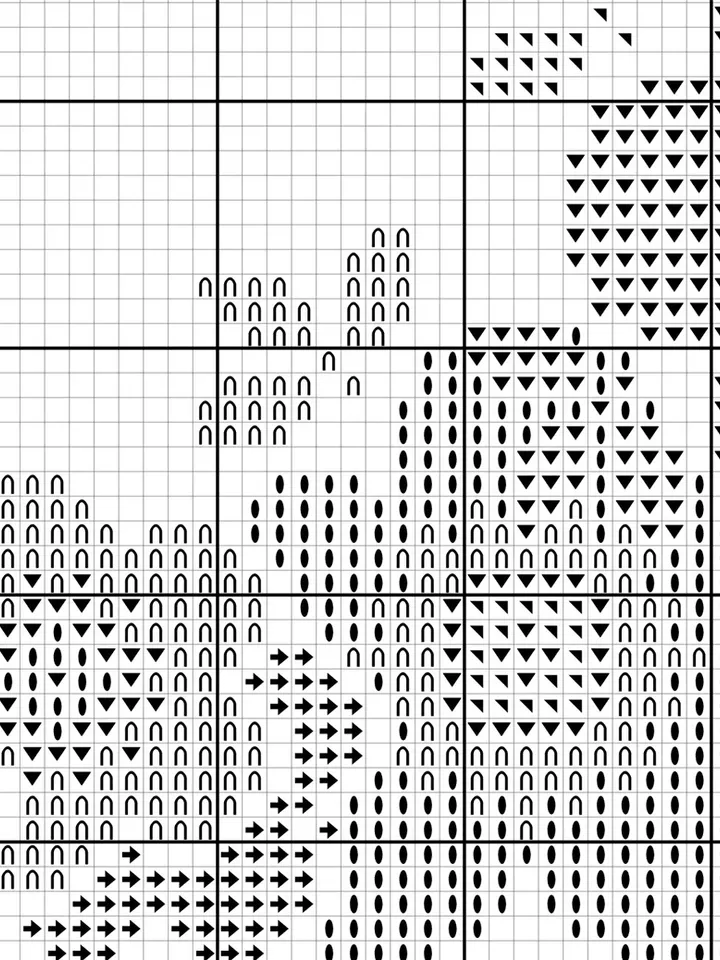 Wreath Cross Stitch Pattern. Floral border cross stitch. Flower frame cross stitch.