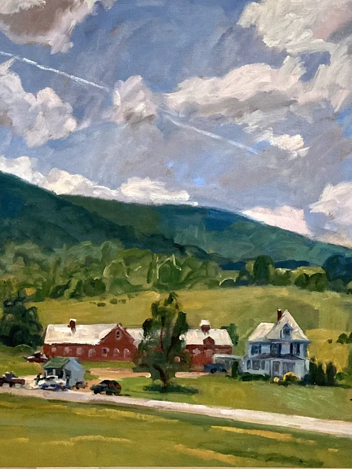 Large Original Landscape Painting - Summer Light/Berkshires - 20x30 Oil on Linen, Impressionist Plein Air Fine Art, Signed Original