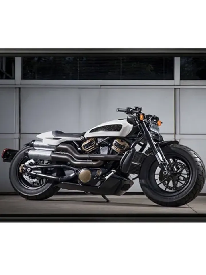 Yamaha motorbike Print on Canvas , Floating Frame Option, Modern Wall Art, Extra Large Canvas Wall Art