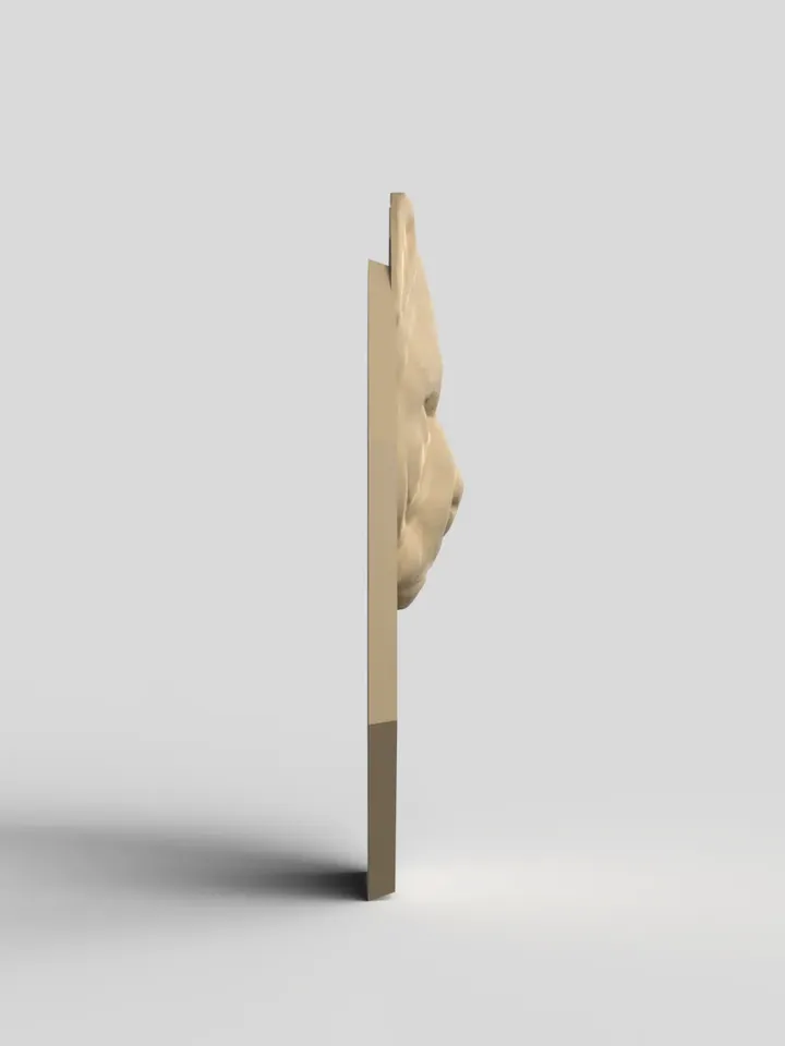 3D Model STL CNC Router file 3dprintable Pitbull Panel
