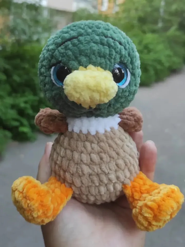 Duckling plush toy, crochet duck, amigurumi duck, toys for children