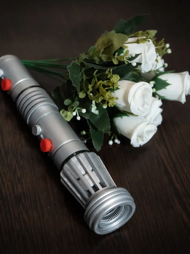 Star Wars Inspired Bridal Bouquet Holder | Wedding Bouquet Lightsaber Holder | Darth Maul Lightsaber Bouquet Holder