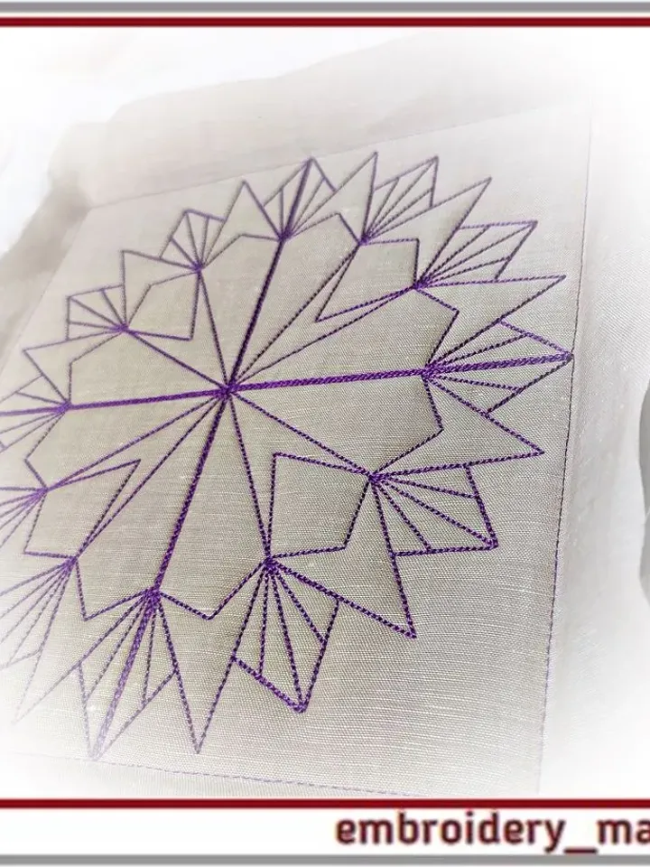 Quilt block 18 machine embroidery designs, Instant download