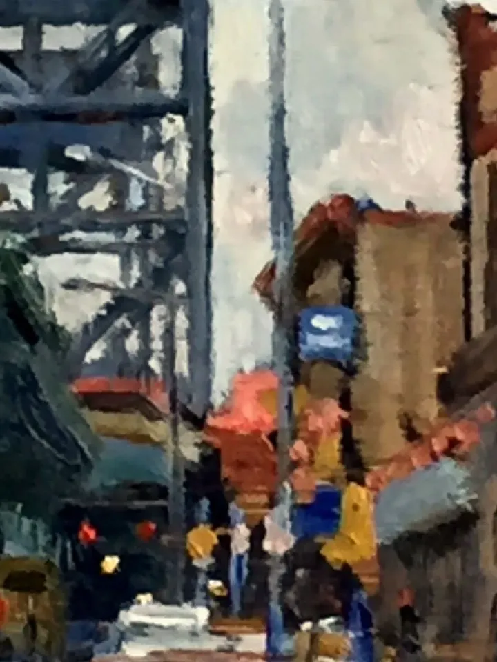 Original Bronx Cityscape Painting -Broadway/Marble Hill/NYC - 9x12 Oil on Panel, Urban Plein Air Impressionism, Signed New York Fine Art