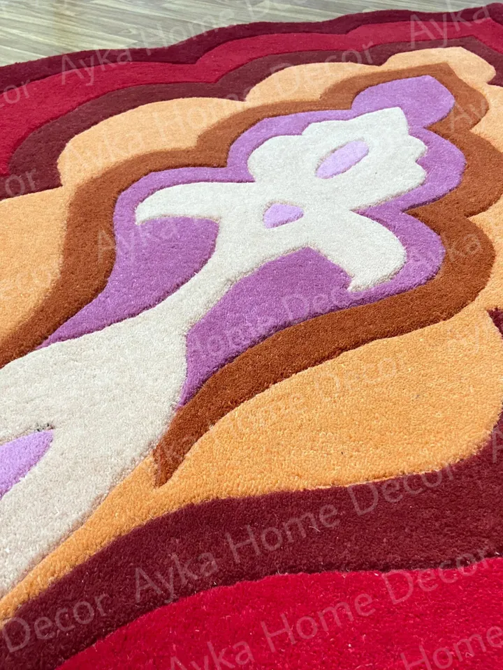 Hand Tuft Rug, Unique Design Tuft Rug, Custom Tuft Rug, Woolen Tufted Rug, Home Decor, For Living, Dining, 4x6 , 5x8 , 6x9 ,8x10 ,9x12 Feets