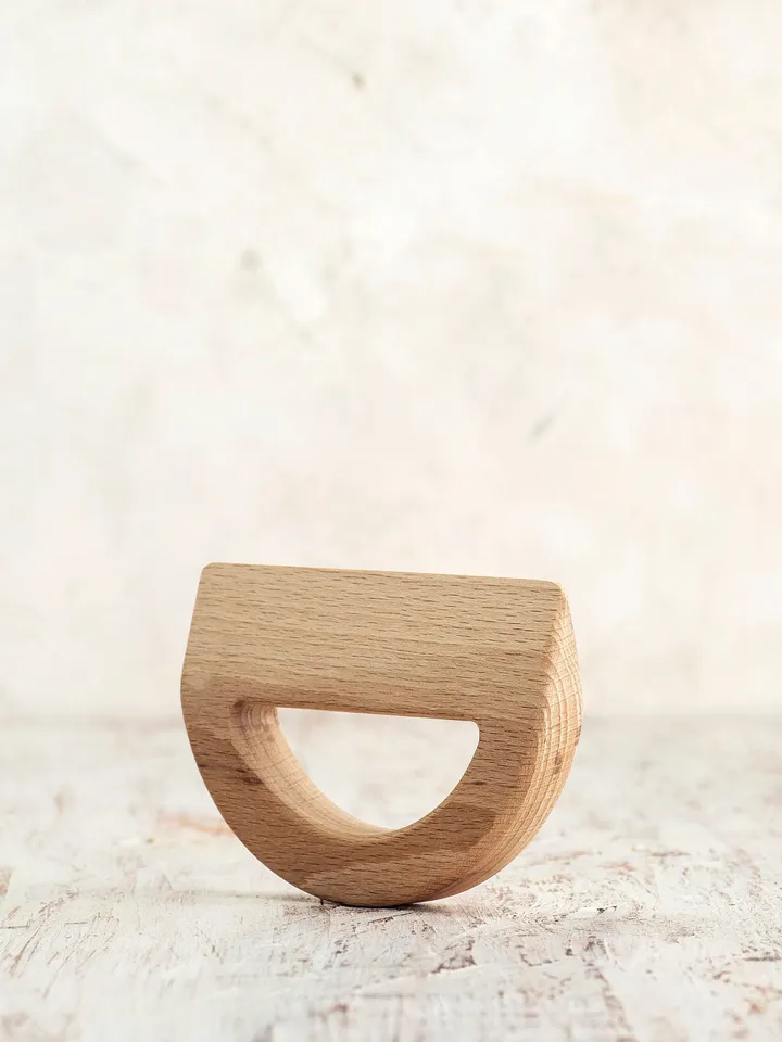 Wooden Montessori knife (semi-circle) handmade