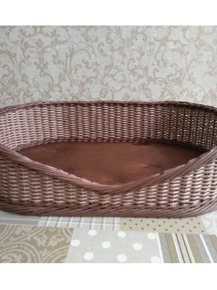 Pet bed for dog Oval wicker pet bed Basket for pet Large dog bed Cat bed cave Cat bed cute Cat bed furniture Dog basket