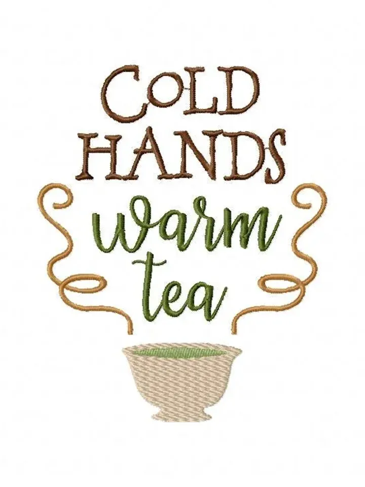 5 Tea Time Quotes Embroidery Design Pack 1,7 sizes,Chop it, Match Instant Download,Digital Machine,Holiday Applique Design,Gnomes Embroidery