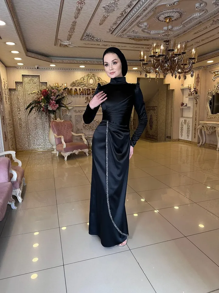 AHUNARE HIJAB - Wedding Dress, Muslim Evening Gown, Nikah, Islamic Wedding, Engagement, Bridesmaid