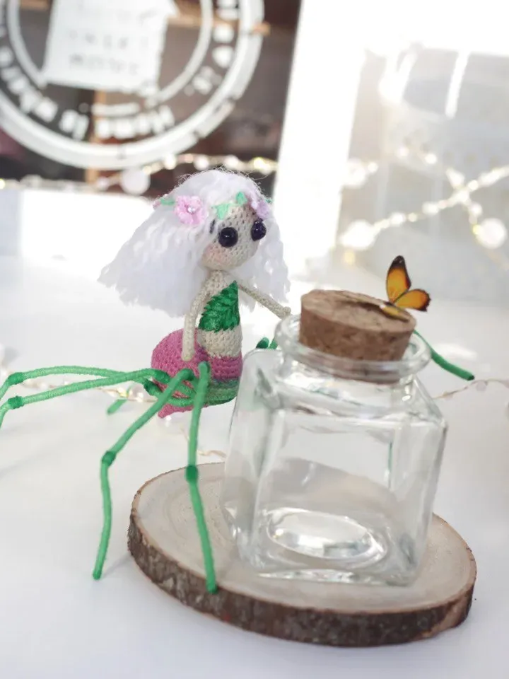 Creepy cute doll spider halloween gift for best friend collectibles art doll horror small gift for mom