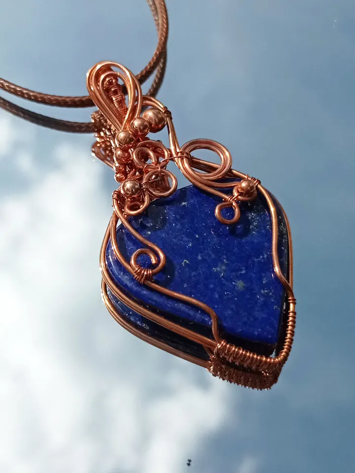 Lapis Lazuli original Necklace, Boho style, Friendship gift, Trend jewelry, Anniversary gift