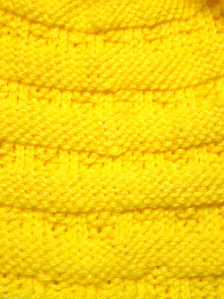 Slouch Hat with Pompom for Ladies, Slouchy Winter Hats, Patterned Hat, Yellow Hat, Great Christmas Gifts for Her, Stocking Stuffers for Girl