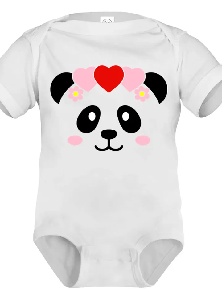 Valentine Panda Face with heart Cute Panda Panda Girl Loving digital design Cricut svg dxf eps png ipg pdf, cut file