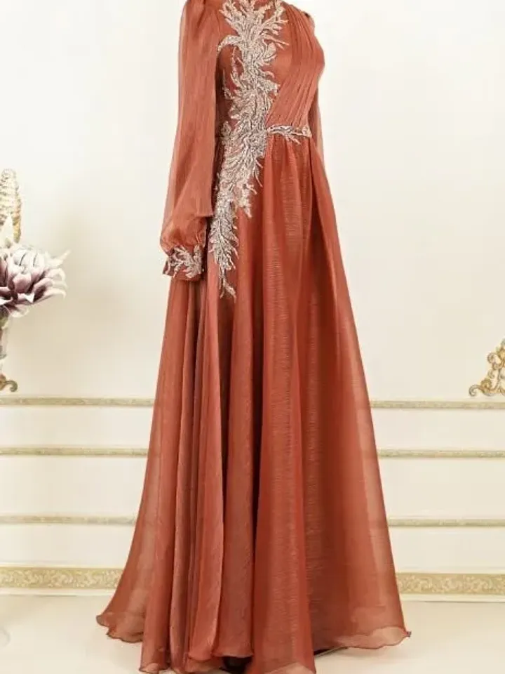 AHUNARE HIJAB - Wedding Dress, Muslim Evening Gown, Nikah, Islamic Wedding, Engagement, Bridesmaid