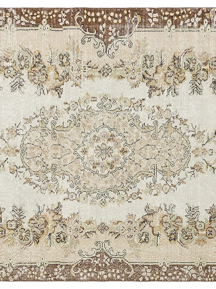 Add Unique Style and Comfort to Your Home with a Handwoven Natural Turkish Rug - Boho Carpet- 5.5 x 9 ft
