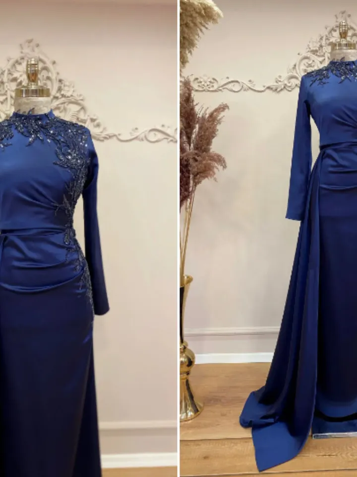 AHUNARE HIJAB - Wedding Dress, Muslim Evening Gown, Nikah, Islamic Wedding, Engagement, Bridesmaid,