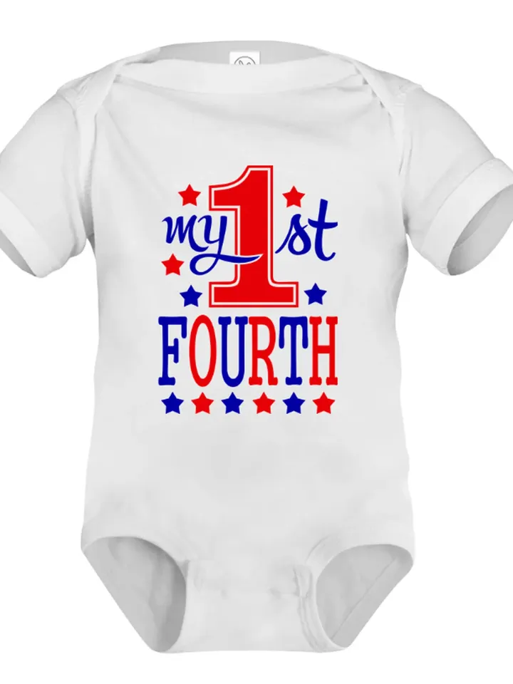 My 1st Fourth of July Patriotic 4th of July First 4th of July digital design Cricut svg dxf eps png ipg pdf, cut file