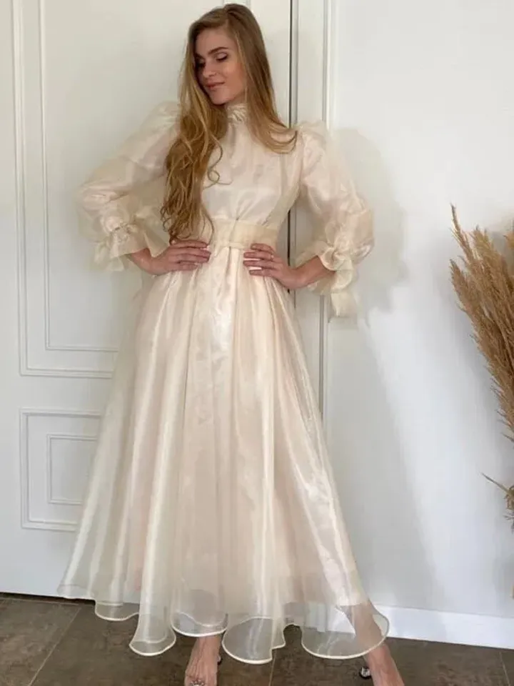 AHUNARE HIJAB - Wedding Dress, Muslim Evening Gown, Nikah, Islamic Wedding, Engagement, Bridesmaid