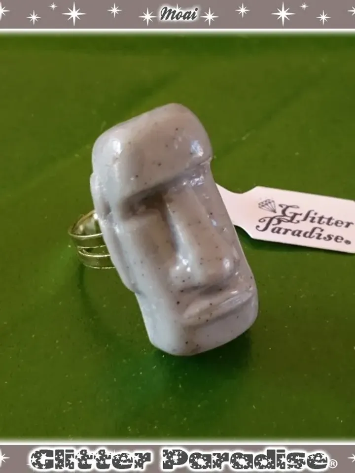 Moai - Earrings - Moai Jewelry - Easter Island Statue - Easter Island Totem - Tiki - Moai Earrings - Easter Island Ring - Glitter Paradise®