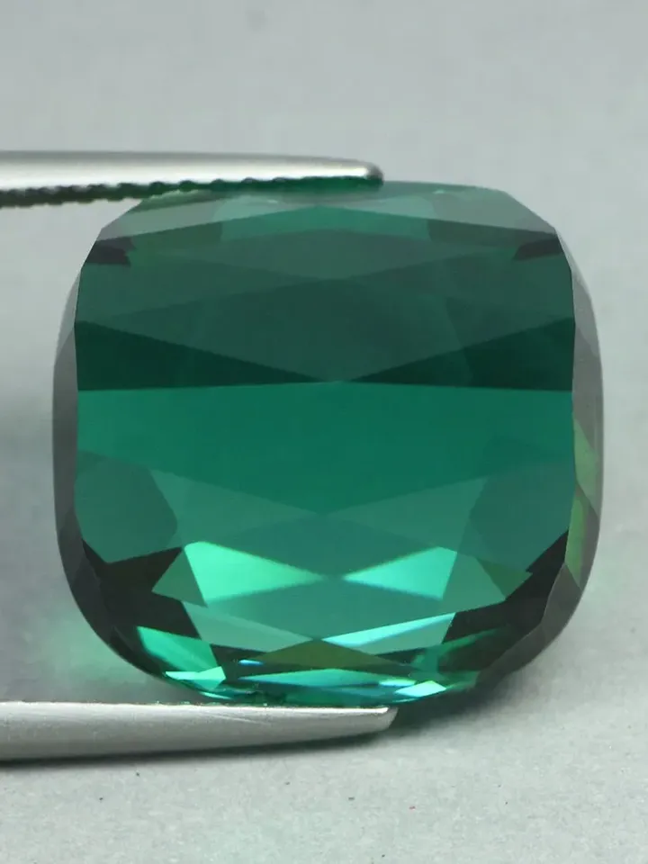22.02 CT Flawless ! Magnificent Cushion Cut ! Rare Unheated 100% Natural Greenish Blue Lagoon Tourmaline
