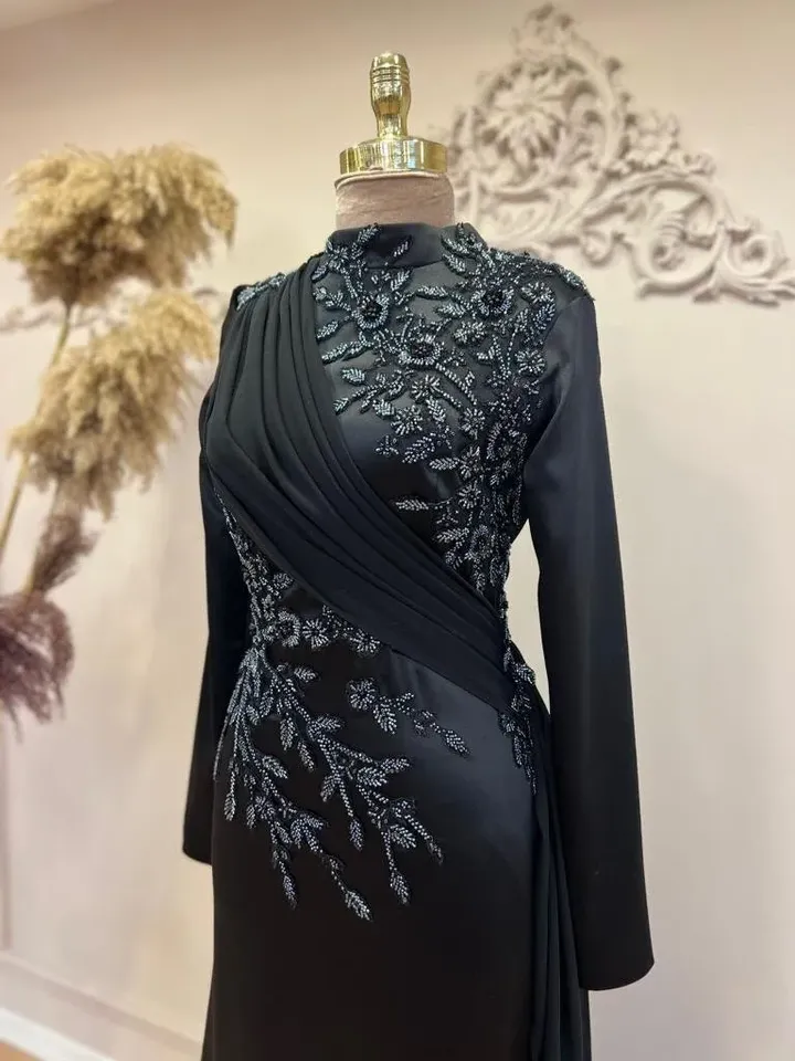 AHUNARE HIJAB - Wedding Dress, Muslim Evening Gown, Nikah, Islamic Wedding, Engagement, Bridesmaid