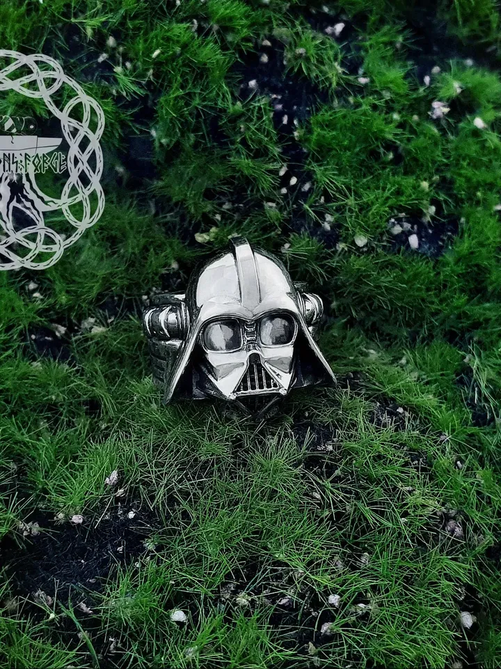 Darth Vader Ring, Star Wars Ring, Star Wars Jewelry, Sterling Silver Darth Vader Ring